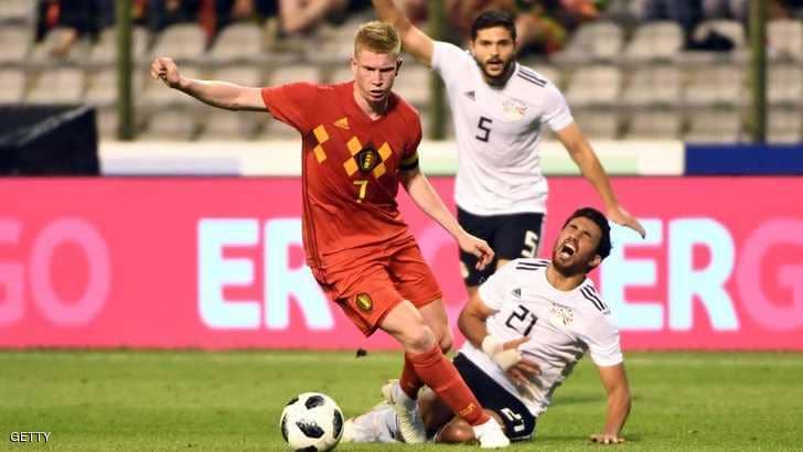 مصر تخسر أمام بلجيكا في آخر مبارياتها الودية قبل المونديال