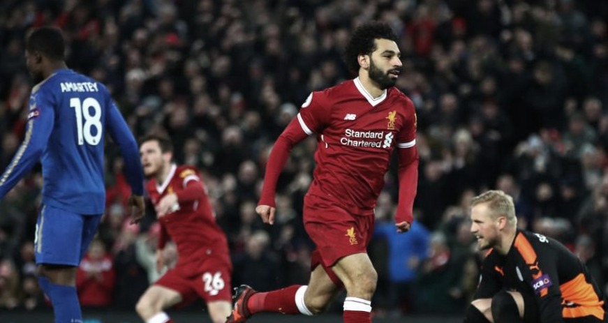 ليفربول الإنجليزي يفوز الفوز الرابع على التوالي ويفلت من مصيدة ليستر سيتي